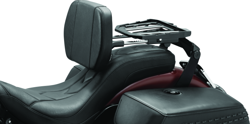 Kuryakyn Neo Driver & Passenger Backrest Black Seats Kuryakyn