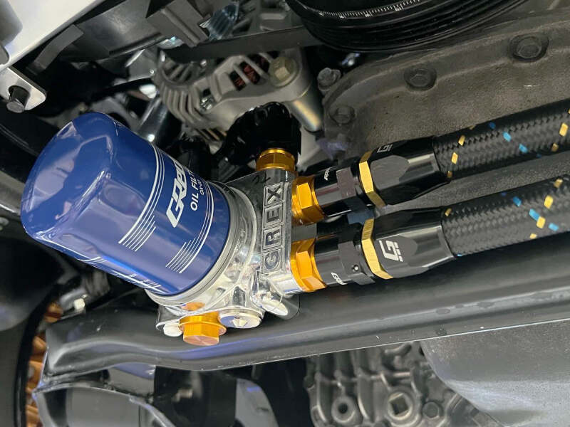 GReddy AN08 30 DEGREE HOSE END SWIVEL BLACK/GOLD ANODIZED Oil Line Kits GReddy