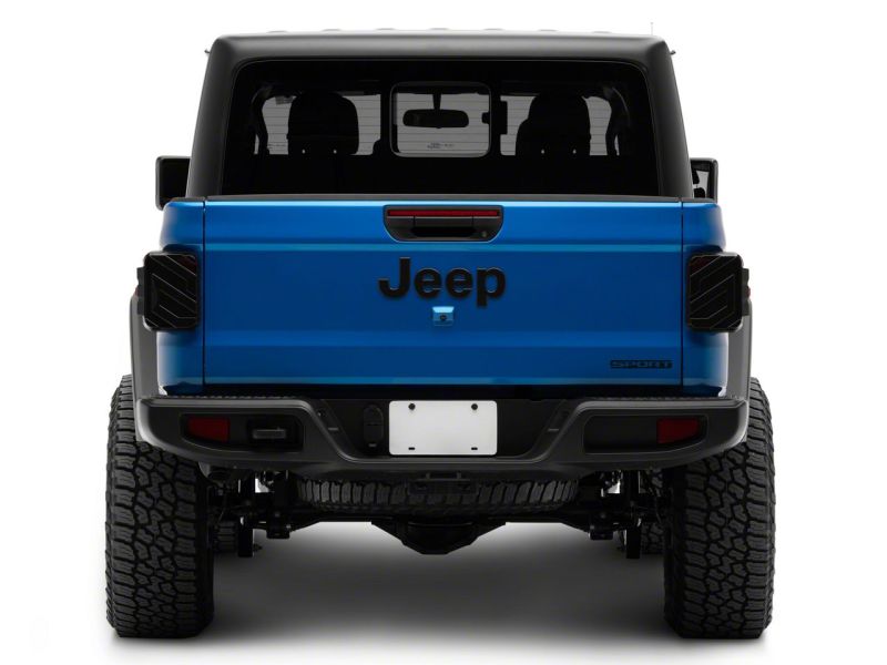 Raxiom 20-23 Jeep Gladiator JT Axial Series LED Tail Lights- Blk Housing (Smoked Lens) Tail Lights Raxiom