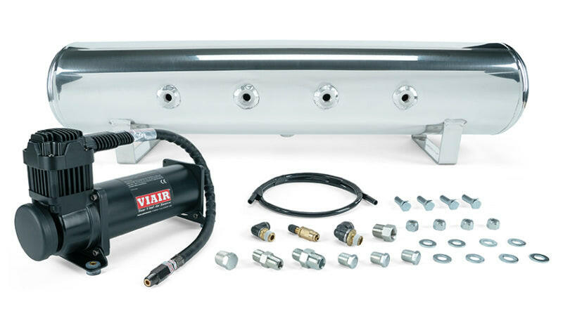 Air Lift 4 Gal. 7-Port Tank w/ Viair 444b Blk Compressor (Incl. Fittings & Mounting Hardware) Air Compressors Air Lift