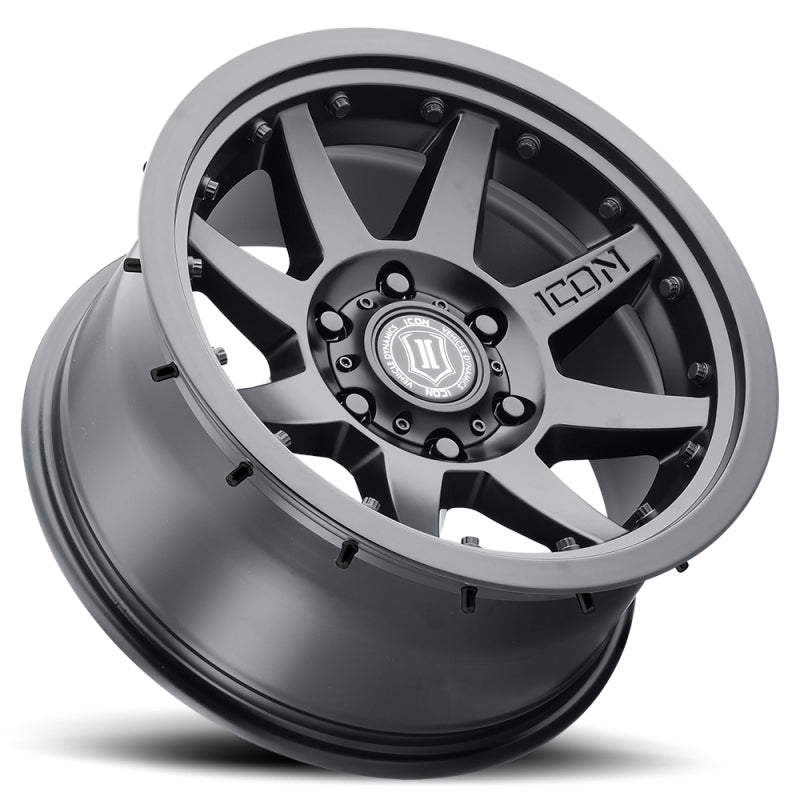 ICON Rebound Pro 17x8.5 5x150 25mm Offset 5.75in BS 110.1mm Bore Satin Black Wheel Wheels - Cast ICON
