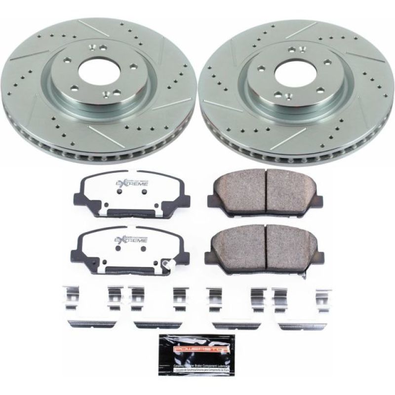 Power Stop 11-15 Kia Optima Front Z26 Street Warrior Brake Kit Brake Kits - Performance D&S PowerStop