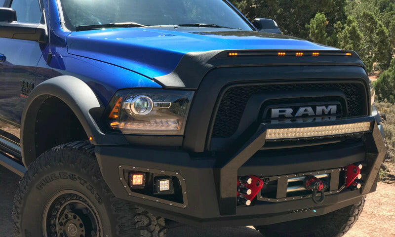 AVS 21-23 Ford Bronco 2/4Dr. Excl. Raptor Aeroskin LightShield Hood Protector - Black Hood Deflectors AVS