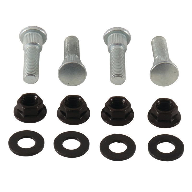 QuadBoss 04-06 Yamaha YFM350R Raptor Front Wheel Stud & Nut Kit Wheel Studs QuadBoss