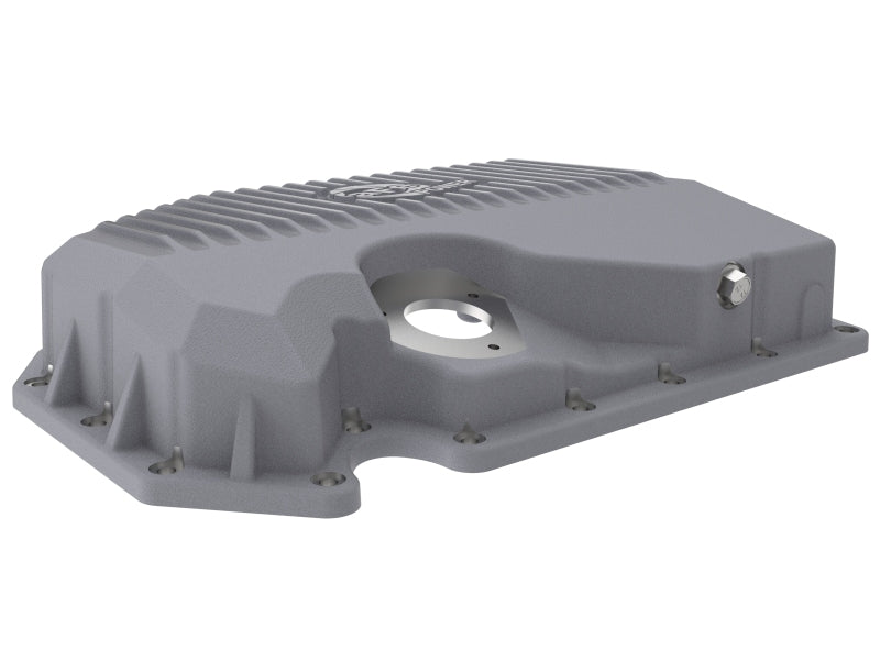 aFe 05-19 VW 1.8L/2.0L w/ Oil Sensor Engine Oil Pan Raw POWER Street Series w/ Machined Fins Diff Covers aFe