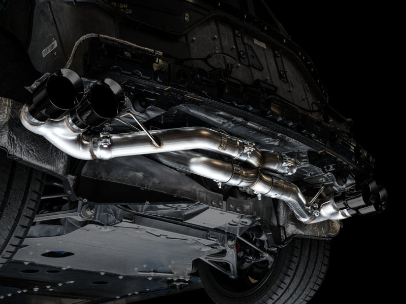AWE Tuning 2020 Chevrolet Corvette (C8) Track Edition Exhaust - Quad Diamond Black Tips Catback AWE Tuning
