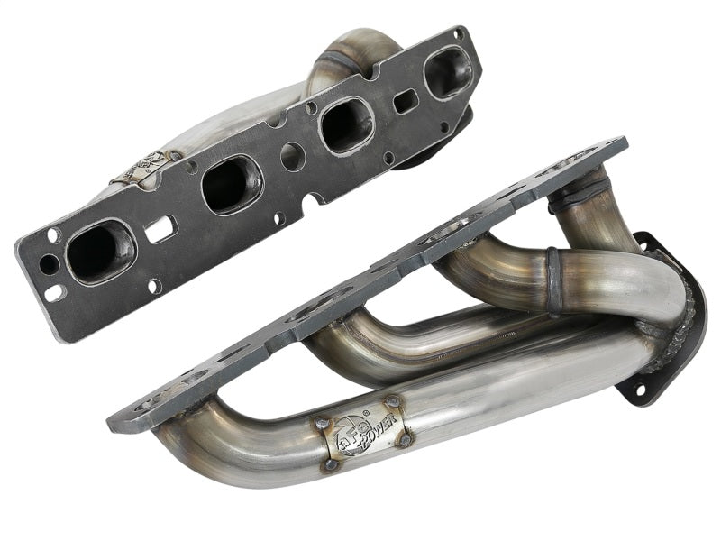 aFe Power Twisted Steel 304SS Shorty Header 09-18 Dodge Challenger / Charger V8-5.7L Headers & Manifolds aFe