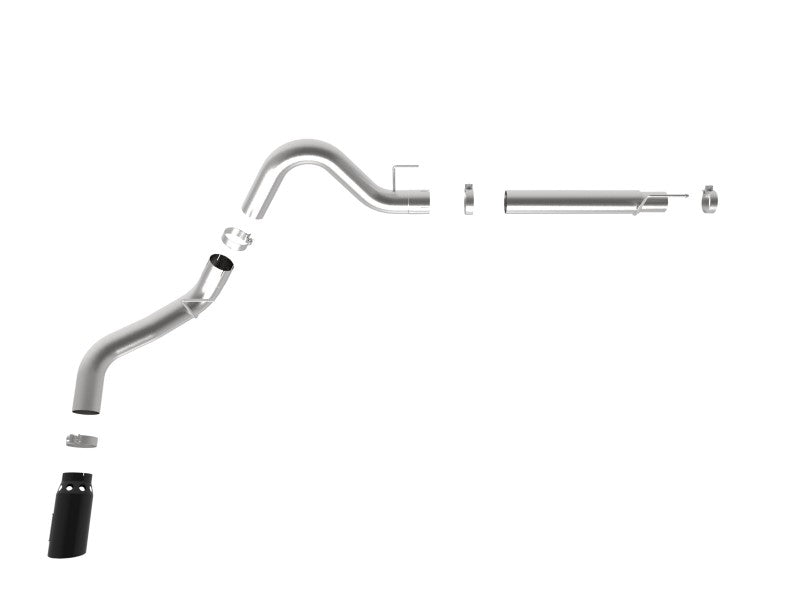 aFe 2021 Ford F-150 V6-3.0L (td) Large Bore 409 SS DPF-Back Exhaust System DPF Back aFe