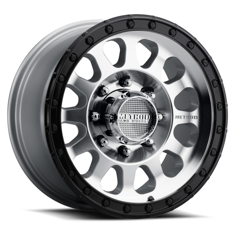 Method MR315 17x9 -12mm Offset 8x6.5 130.81mm CB Machined Wheel - Gloss Black Lip Wheels - Cast Method Wheels