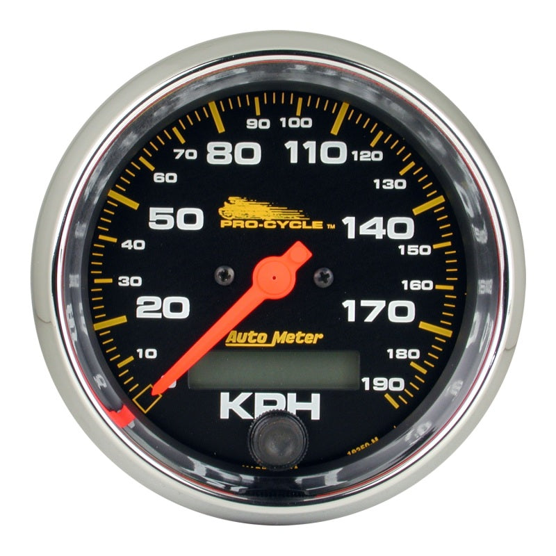 Autometer Pro-Cycle Gauge Speedo 3 3/4in 120 Mph Elec Black Gauges AutoMeter