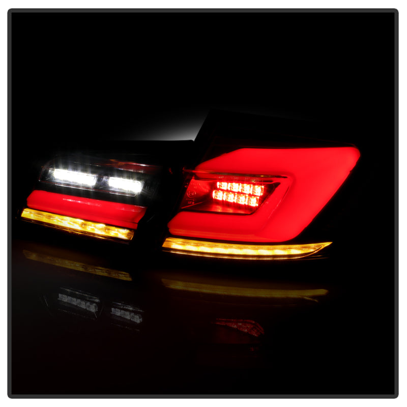Spyder 11-17 BMW 5 Series F10 F18 M5 Sequential Turn Signal LED Tail Light - BK ALT-YD-BMWF1011-BK Tail Lights SPYDER