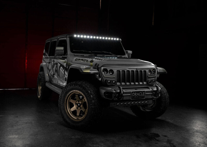 Oracle Jeep Wrangler JL/Gladiator JT Integrated Windshield LED Light Bar System Light Mounts ORACLE Lighting