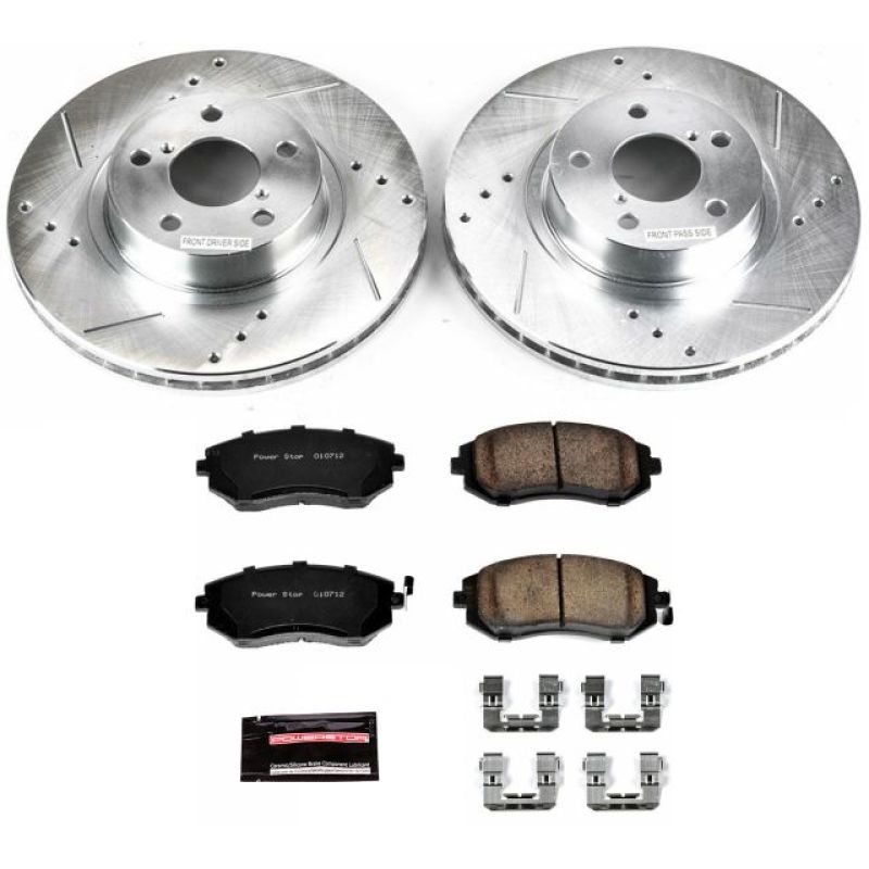 Power Stop 05-06 Saab 9-2X Front Z23 Evolution Sport Brake Kit Brake Kits - Performance D&S PowerStop