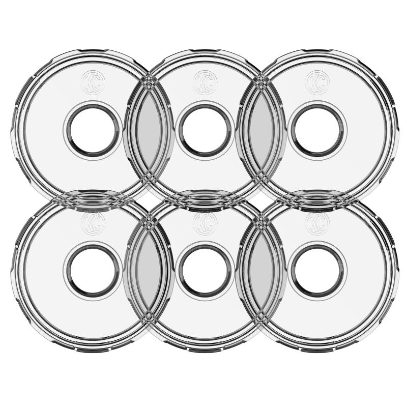 KC HiLiTES Cyclone V2 LED - Replacement Lens - Clear - 6-PK Light Bars & Cubes KC HiLiTES