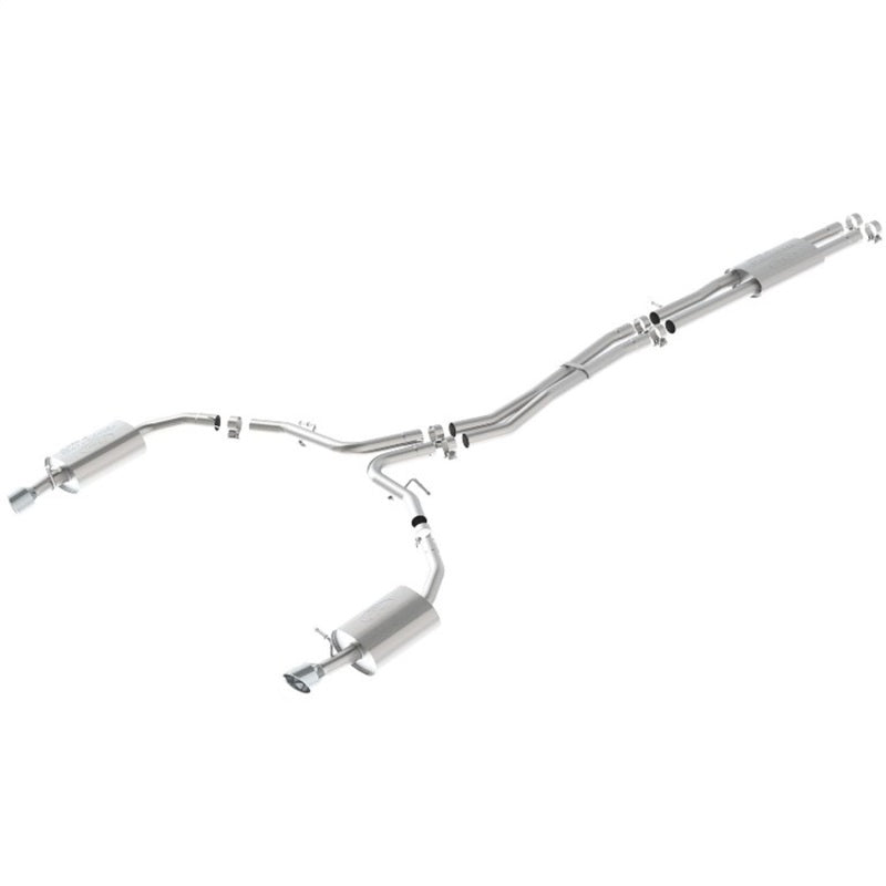 Ford Racing 10-17 Taurus Sho Cat-Back Touring Exhaust System - Chrome Tips Catback Ford Racing