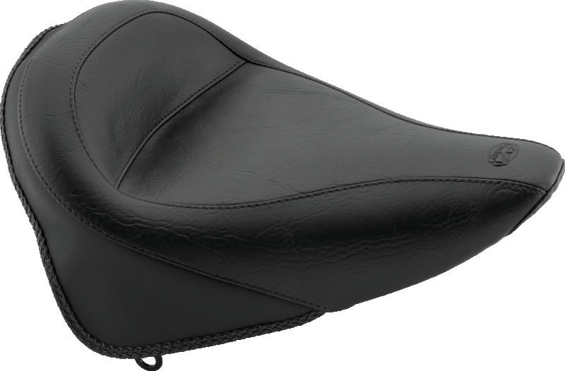 Mustang 84-06 Harley Standard Rear Touring Solo Seat - Black Solo Motorcycle Seats Mustang Motorcycle