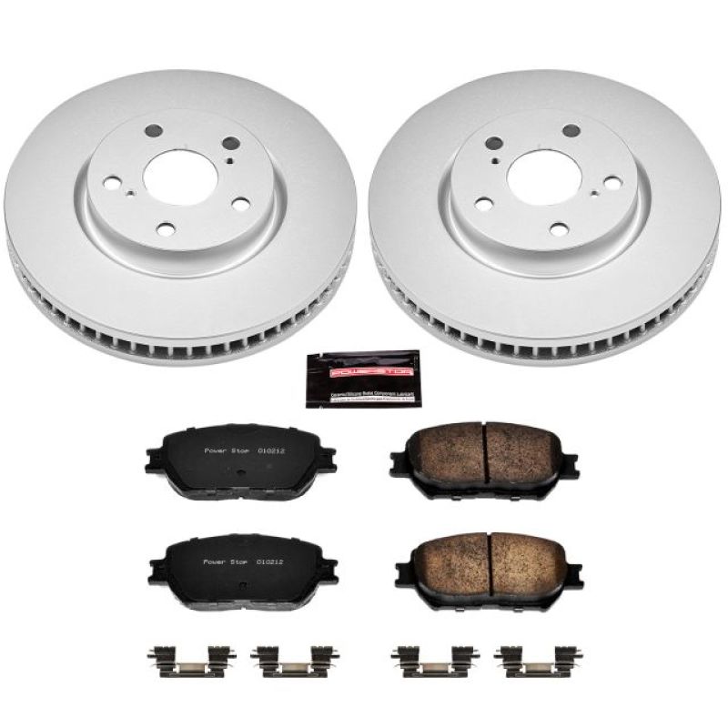 Power Stop 2006 Lexus GS300 Front Z17 Evolution Geomet Coated Brake Kit Brake Kits - Performance Blank PowerStop