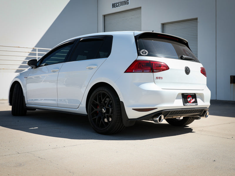 aFe MACHForce XP 3in-2.5in SS Exhaust Cat-Back 15-17 Volkswagen GTI (MKVII) L4-2.0L (t) - Polished Catback aFe