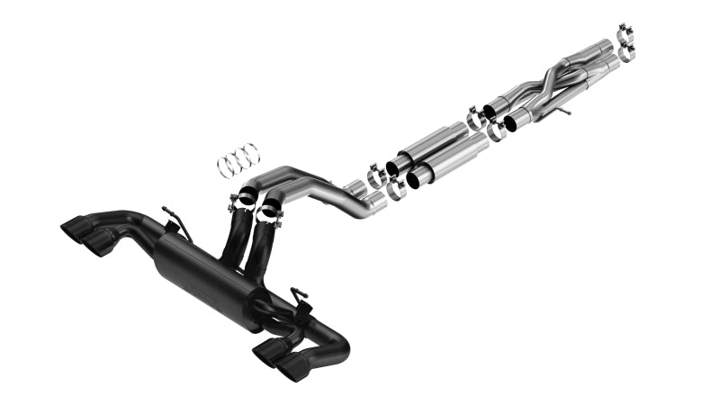 Borla 21-22 Jeep Wrangler Rubicon 392 6.4L V8 AT 4WD 4DR S-Type Cat-Back Exhaust - Coated Black Catback Borla