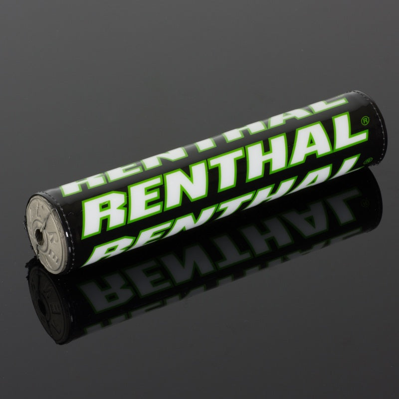 Renthal Team Issue SX Pad - Black/ White/ Green Bar Pads Renthal