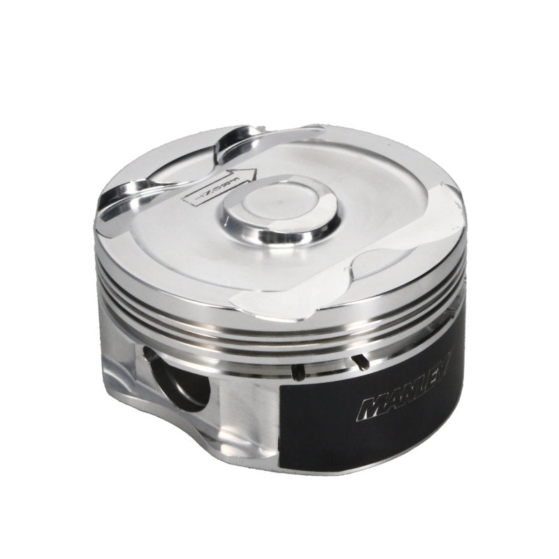 Manley 2018+ Ford Coyote 5.0L DOHC -6cc Dish 3.662in Bore 10:1 CR Extreme Duty Platinum Piston Set Piston Sets - Forged - 8cyl Manley Performance