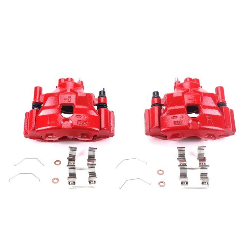 Power Stop 03-05 Mazda 6 Front Red Calipers w/Brackets - Pair Brake Calipers - Perf PowerStop
