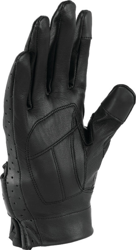 Kuryakyn Leather By River Road Tucson Leather Perforated Gloves Black Womens - Small Gloves Kuryakyn