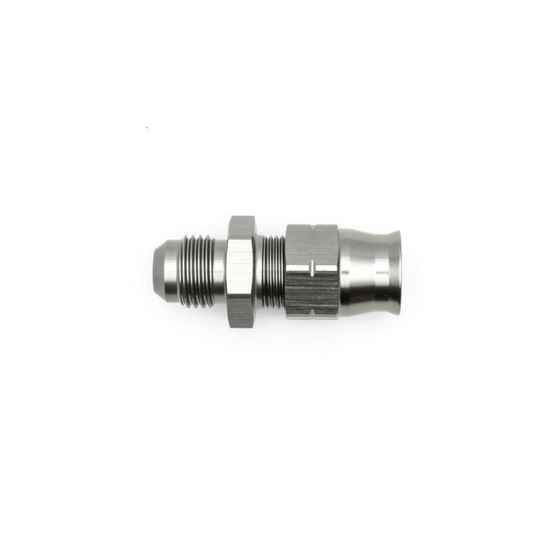 DeatschWerks 6AN Male Flare to 3/8in Hardline Compression Adapter - Includes 1 Olive Insert Fittings DeatschWerks