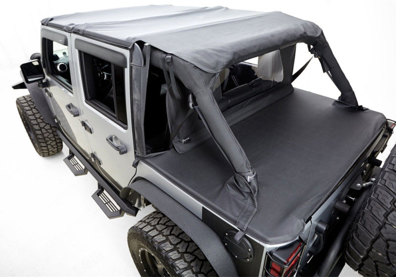 Rampage 2007-2018 Jeep Wrangler(JK) Unlimited 4-Door Tonneau Cover - Black Diamond Soft Tops Rampage
