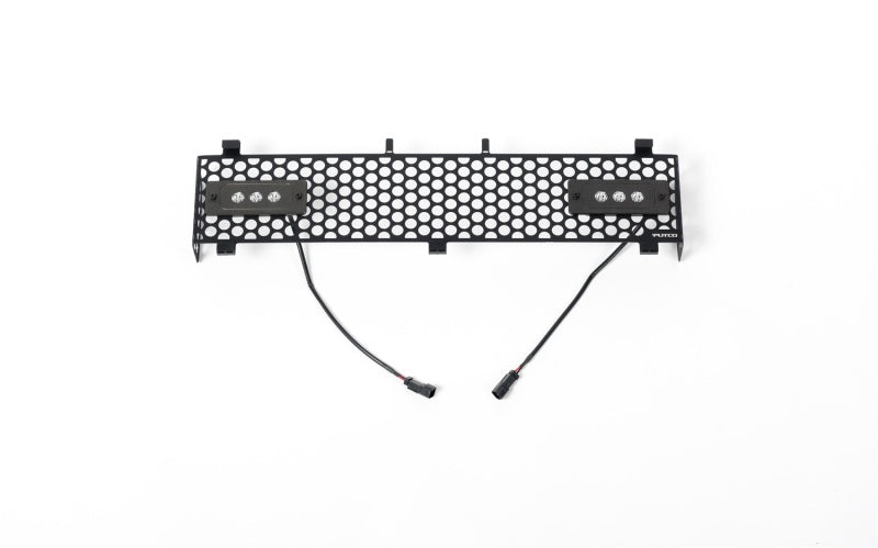 Putco 11-16 Ford SuperDuty - SS Black Punch Design w/ Qty 2 - 6in Light bars Bumper Grille Inserts Grilles Putco