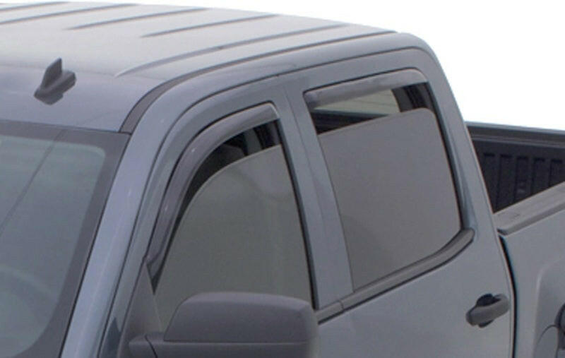 AVS 15-18 Chevy Silverado 2500 Ext. Cab Ventvisor Front & Rear Window Deflectors 4pc - Smoke Wind Deflectors AVS