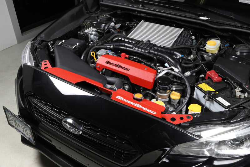 GrimmSpeed 15+ Subaru WRX/STI Radiator Shroud - Red Radiator Shrouds GrimmSpeed