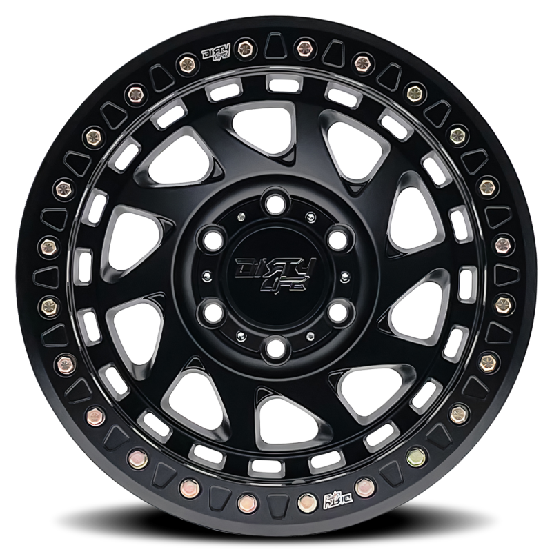 Dirty Life 9313 Enigma Race 17x9 / 6x139.7 BP / -38mm Offset / 106mm Hub Matte Black Wheel Wheels - Cast Dirty Life