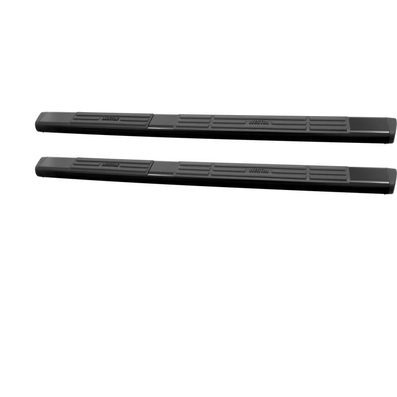 Westin Premier 6 in Oval Side Bar - Mild Steel 75 in - Black Nerf Bars Westin
