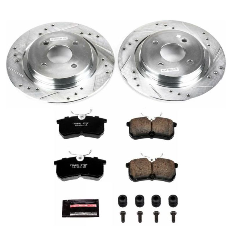 Power Stop 02-04 Ford Focus Rear Z23 Evolution Sport Brake Kit Brake Kits - Performance D&S PowerStop