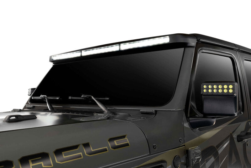 Oracle Jeep Wrangler JL/Gladiator JT Integrated Windshield LED Light Bar System Light Mounts ORACLE Lighting
