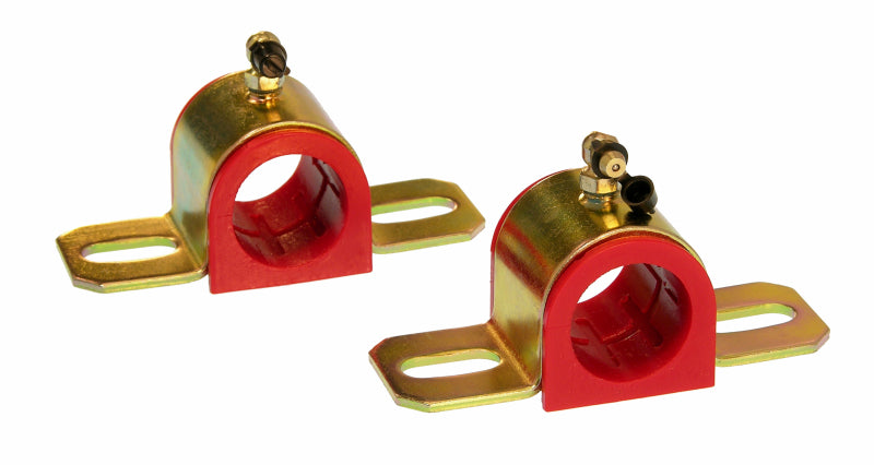 Prothane Universal 90 Deg Greasable Sway Bar Bushings - 1 1/4in - Type B Bracket - Red Sway Bar Bushings Prothane