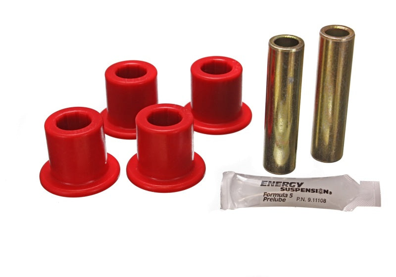 Energy Suspension 74-79 Ford Various Trucks Rear Spring-Frame Shackle Bushings Only - Red Bushing Kits Energy Suspension