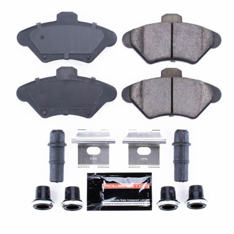Power Stop 94-98 Ford Mustang Front Z23 Evolution Sport Brake Pads w/Hardware Brake Pads - Performance PowerStop
