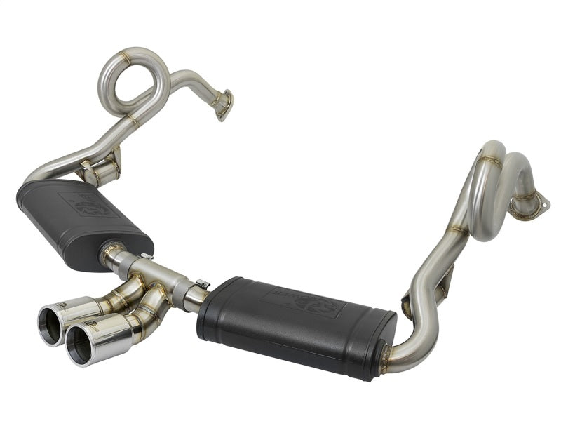 aFe MACHForce-Xp 2in 304 SS Cat-Back Exhaust w/Polished Tips 13-16 Porsche Boxster/Cayman 2.7L/3.4L Catback aFe