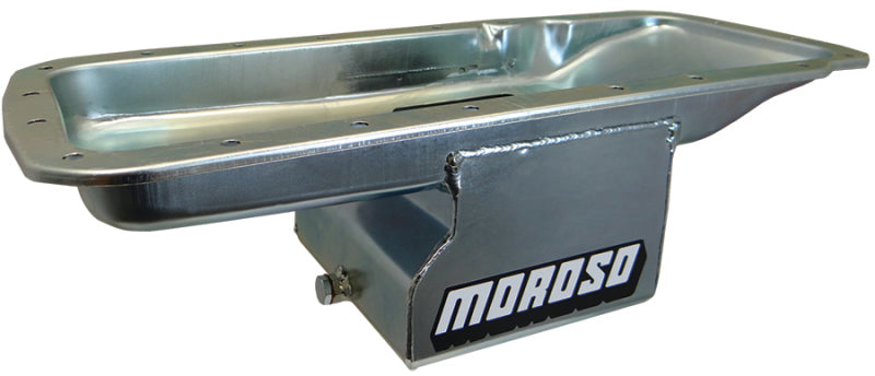 Moroso Mopar 361-440 (w/Center Sump) Deep Wet Sump 7qt 7in Steel Oil Pan Oil Pans Moroso