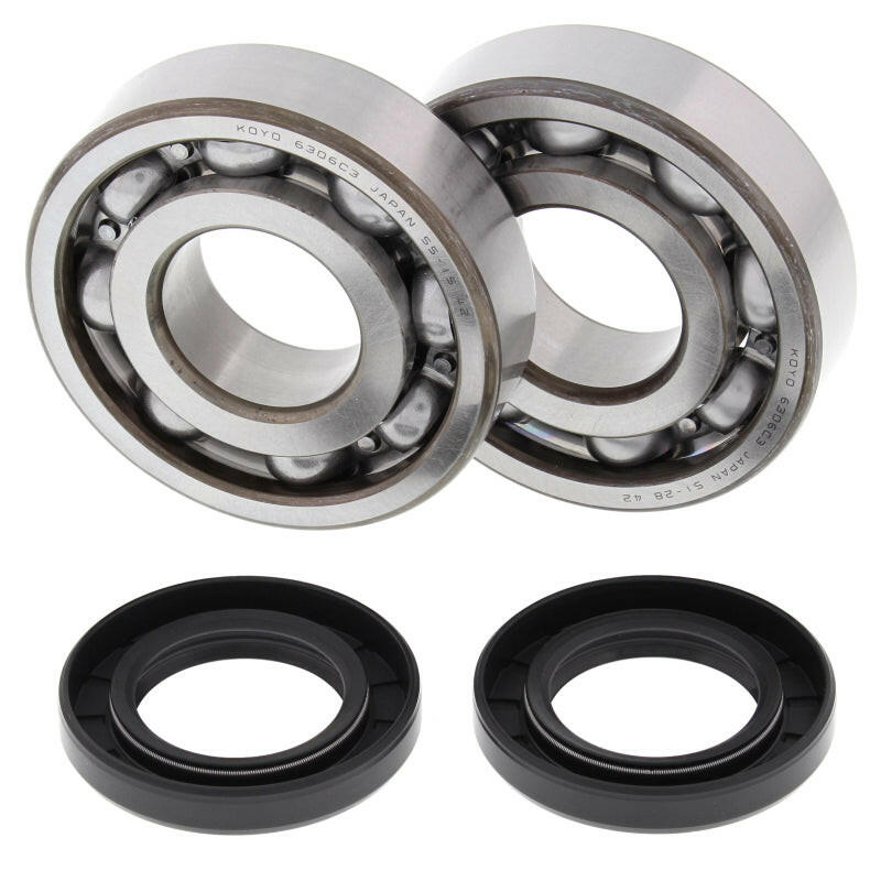 All Balls Racing 83-04 Kawasaki KX500 Crank Shaft Bearing Kit Bearings All Balls Racing