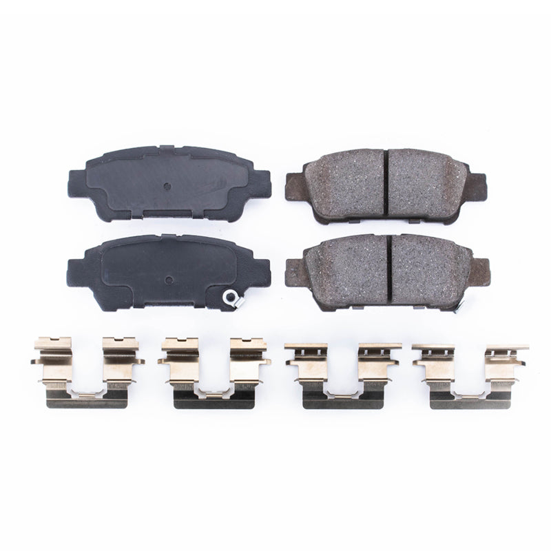 Power Stop 04-10 Toyota Sienna Rear Z17 Evolution Ceramic Brake Pads w/Hardware Brake Pads - OE PowerStop