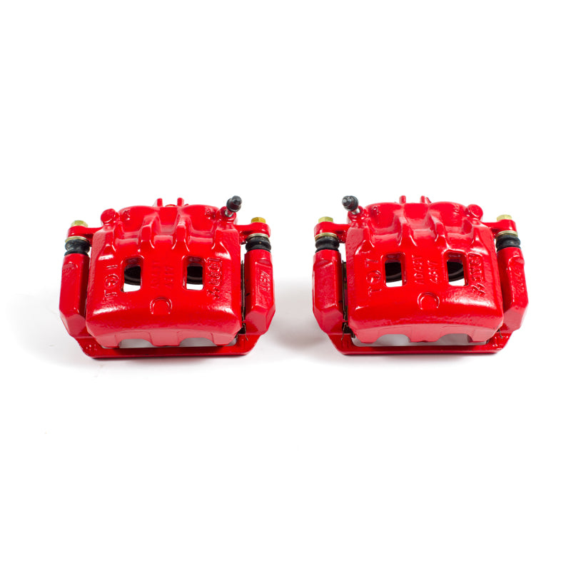 Power Stop 98-02 Subaru Forester Front Red Calipers w/Brackets - Pair Brake Calipers - Perf PowerStop