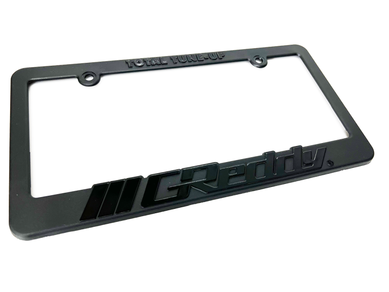 GReddy Total Tune Up License Plate Frame - Black Out License Frame GReddy