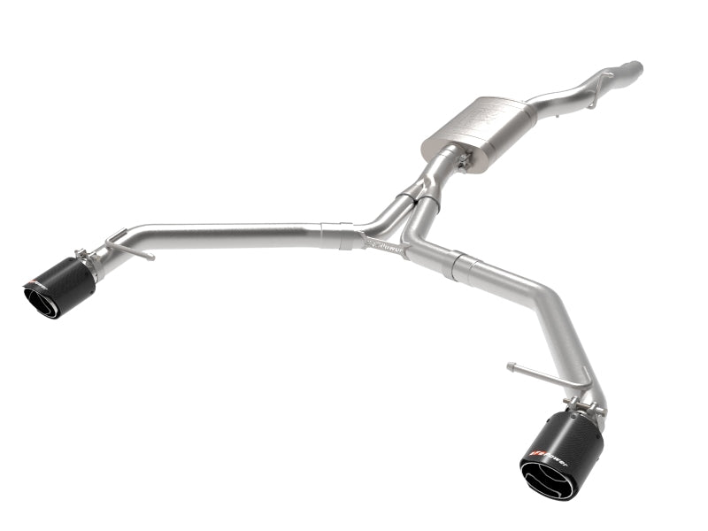 aFe MACH Force-Xp 13-16 Audi Allroad L4 SS Axle-Back Exhaust w/ Carbon Tips Axle Back aFe