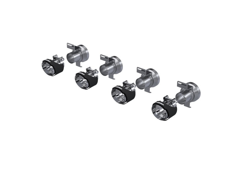 MBRP 18-22 Kia Stinger GT Bezel Kit Quad Tip CF Tips MBRP