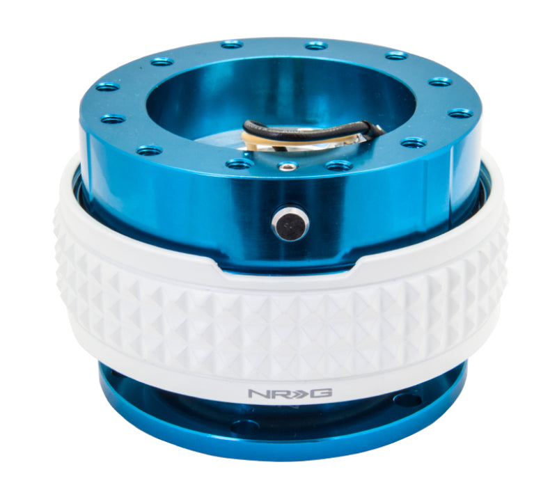 NRG Quick Release Kit - Pyramid Edition - Blue Body / Glow In The Dark Pyramid Ring Quick Release Adapters NRG