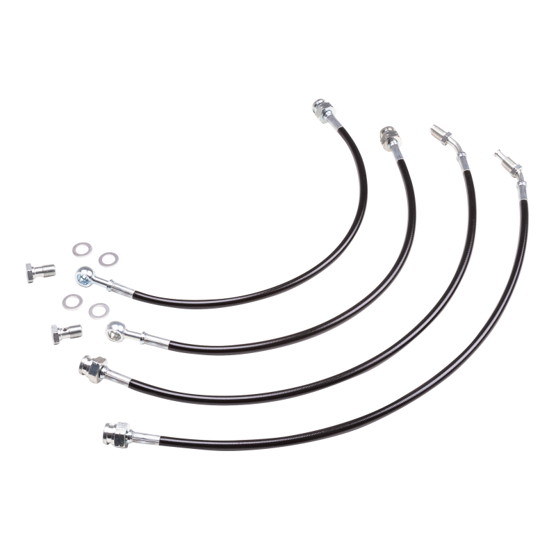 Chase Bays 86-92 Mazda RX7 FC Caliper Brake Lines - Front & Rear Lines Brake Line Kits Chase Bays