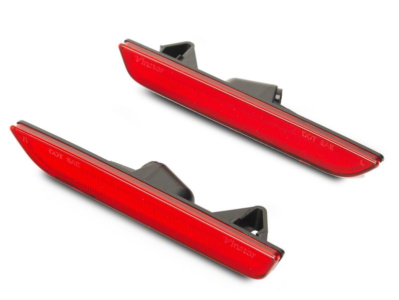 Raxiom 10-14 Ford Mustang Axial Series LED Rear Marker Lights- Red Light Accessories and Wiring Raxiom